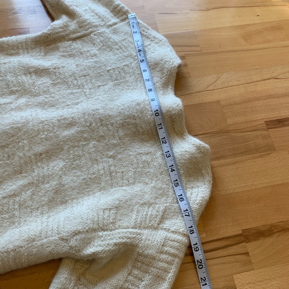 Aliento handmade in Bolivia 100% alpaca cream vanilla cardigan size M - Picture 11 of 11